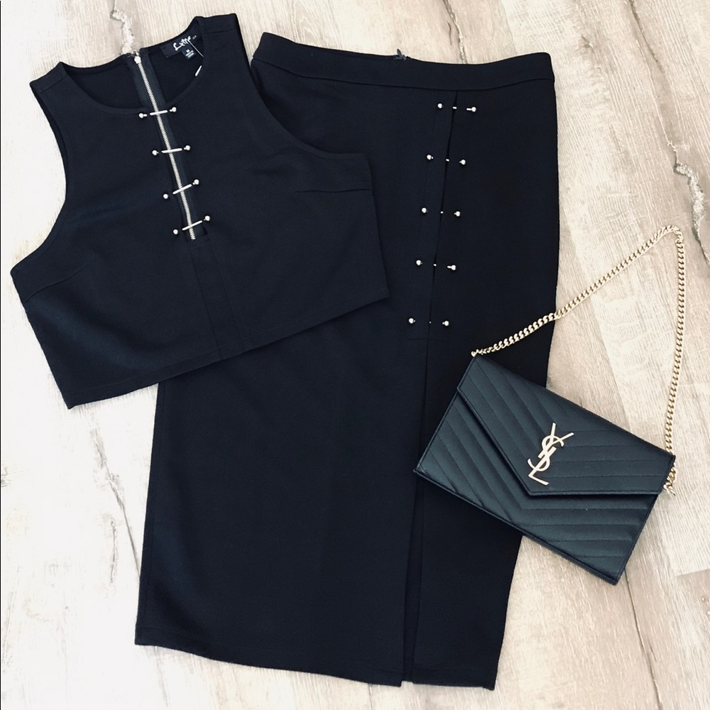 Black gold detail set